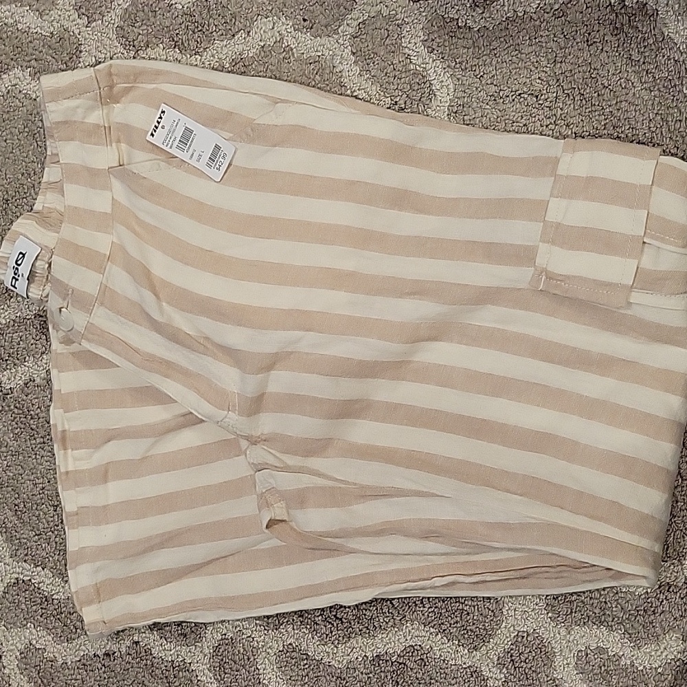 Tillys rsq striped Linen pants